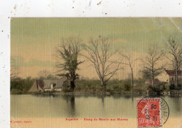 ARGENTRE-DU-PLESSIS ETANG DU MOULIN AUX MOINES ( CARTE TOILEE ET COLORISEE ) - Autres & Non Classés