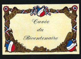 Etiquette Champagne Cuvée Du Bicentenaire De La Révolution Française 1789-1989 Liberté égalité Fraternité - Champagne