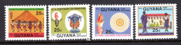 Guyana 1984 Centenary Of Guyana Teachers Association Set HM (SG 1298-1301) - Guyana (1966-...)