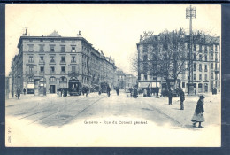 22053 Genève -  Rue Du Conseil Général - Belle Animation Avec Tram - Autres & Non Classés