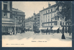 22072 Genève  - Place Du Lac - Belle Animation Avec Attelage 4 Chevaux - Autres & Non Classés