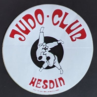 AUTOCOLLANT JUDO CLUB HESDIN - 62 PAS-DE-CALAIS - ARTS MARTIAUX SPORT - Autocollants