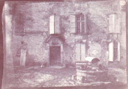 Photo Originale - Année 1905 - CAUZAC ( Lot Et Garonne ) Cour Interieure Du Chateau   - Places