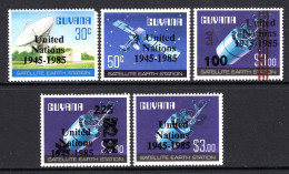 Guyana 1985 40th Anniversary Of United Nations Set HM (SG 1602-1606) - Guyane (1966-...)