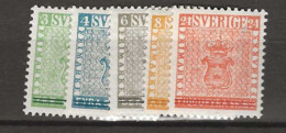 1955 MNH Sweden, Mi 406-10 Postfris** - Nuevos