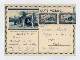 CPA 3500 - Carte Postale - RABAT - Jardin Du Quartier De La Résidence ( Maroc ) - Librairie P. COUSIN - Imp. BRAUN - Rabat