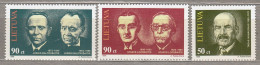 LITHUANIA 1998 Famous People MNH(**) Mi 664-667 # Lt693 - Altri & Non Classificati