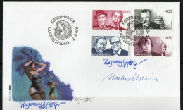 Martin Mörck. Denmark 1999. Danish Revue. Michel 1215 - 1218 FDC. Signed. - FDC