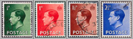 1936 Edward VIII Stamp Set Used SG457-460 Hrd2 - Usados