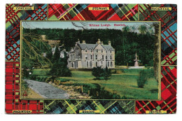 Postcard UK Scotland Roxburghshire Hawick Wilton Lodge Large House Tartans On Edge Posted 1909 - Roxburghshire