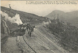 ARDECHE, Le Pouzin, Ligne Du Chemin De Fer "Le Pouzin-Aubenas", Le Train D'Inauguration... - Le Pouzin