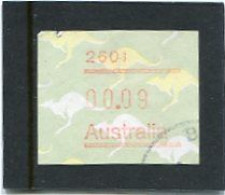 AUSTRALIA - 1985  9c  FRAMA  KANGAROO  POSTCODE  2601 (CANBERRA)  FINE USED - Timbres De Distributeurs [ATM]