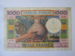 Rare! Djibouti 1000 Francs 1974 Restored Banknote,see Pictures - Djibouti