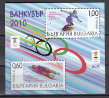 Bulgaria 2010 - Winter Olympic Games, Mi-Nr. Block 321, MNH** - Ungebraucht