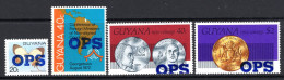 Guyana 1981 Officials - Overprints Short Set HM (SG O27-O30) - Guyane (1966-...)