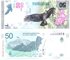 Argentina 50 Pesos ND2018  UNC P-363 Suffix B Condor - Argentina