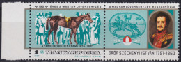 F-EX48291 HUNGARY MNH 1977 SPORT HORSE EQUESTRIAN GROF SZECHENYI ISTVAN.  - Horses