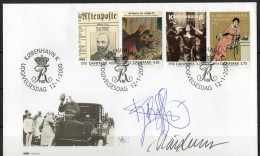 Martin Mörck. Denmark 2000. Events Of The 20th Century. Michel 1234 - 1237 FDC. Signed. - FDC