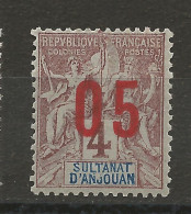 ANJOUAN N° 21A Espacé NEUF** LUXE SANS CHARNIERE / Hingeless / MNH - Unused Stamps