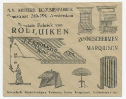 Firma Envelop Amsterdam 1923 - Rolluiken / JalousiÃ«n - Unclassified