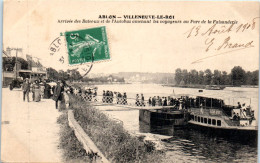 94 ABLON - VILLENEUVE-le-ROI - Arrivée Des Bateaux Et De L'autobus Amenant Les Voyageurs Au Parc De La Faisanderie - Ablon Sur Seine