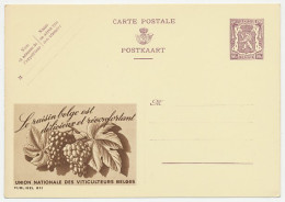 Publibel - Postal Stationery Belgium 1948 Grapes - Fruit