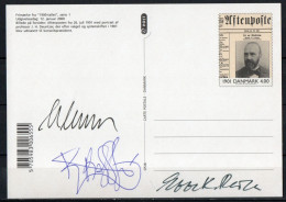 Martin Mörck. Denmark 2000. Events Of The 20th Century. Michel 1234 On Prestamped Card. Signed. - FDC