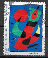 France 1974  Oblitéré  N° 1811   Jean Miro - Used Stamps