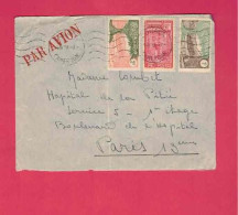 Devant De Lettre Par Avion De 1939 - YT N° 125, 129 Et 143 - Cartas & Documentos