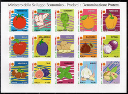 Italia 2021 Foglietto Prodotti D.O.P. - Blocks & Sheetlets