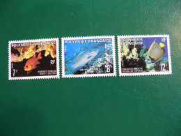 P0LYNESIE YVERT POSTE ORDINAIRE N° 147/149 TIMBRES NEUFS ** LUXE - MNH - SERIE COMPLETE - COTE 3,95 EUROS - Unused Stamps