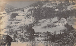 74-LE PRARION- CARTE-PHOTO- LA TÊTE NOIR SEPARES PAR LE COL DE LA FORCLAZ - Saint-Gervais-les-Bains