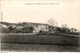 Fleurieu-sur-Saône Canton Neuville-sur-Saône Autour De La Gare P.L.M. Station Rhône 69250 N°5 Cpa Ecrite Au Dos En 1917 - Other & Unclassified