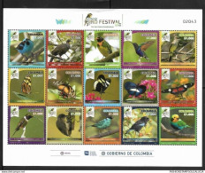 2018 COLOMBIA, BUTTERFLIES, AVIFAUNA, EXOTIC BIRDS, ZOOLOGY, ORNITHOLOGY, SOME IN DANGER OF EXTINCTION, BIRD WATCHING, R - Colombia