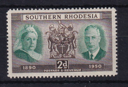 Southern Rhodesia: 1950   Diamond Jubilee Of Southern Rhodesia   SG70     2d      MH - Southern Rhodesia (...-1964)