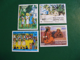 P0LYNESIE YVERT POSTE ORDINAIRE N° 223/226 TIMBRES NEUFS ** LUXE - MNH - SERIE COMPLETE - COTE 4,70 EUROS - Neufs