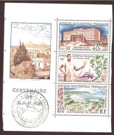 AOF - Moitié De Bloc Centenaire De Dakar Neuf Avec Cachet De L'exposition En Marge - Unused Stamps
