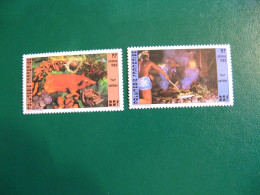 P0LYNESIE YVERT POSTE ORDINAIRE N° 241/242 TIMBRES NEUFS ** LUXE - MNH - SERIE COMPLETE - COTE 2,25 EUROS - Unused Stamps