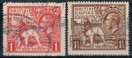 Grande-Bretagne - 1924 - Y&T N° 171 Et 172 Oblitérés - Oblitérés