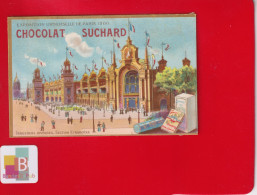 Chromo Dorée Suchard Exposition Universelle Paris 1900 Pavillon Industries - Suchard