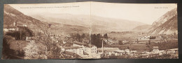 CARTE DOUBLE , FAVERGES , PANORAMA DE FAVERGES SUR TOUTE LA VALLEE ET CHAINE DU SEMNOZ , L24A - Faverges