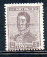ARGENTINA 1918 1919 JOSE DE SAN MARTIN 2c USED USADO OBLITERE' - Used Stamps