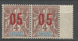 DAHOMEY N° 34A Tenant à Normal NEUF* INFIME  TRACE DE CHARNIERE  / Hinge  / MH - Unused Stamps