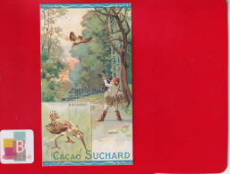 Chromo Suchard Chasse Chasseur Fusil Bécasse Oiseau - Suchard