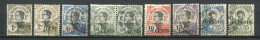 26412 Indochine N°72/7,79,81° Timbres De 1907 Avec Surcharge  1919  B/TB - Oblitérés