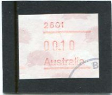 AUSTRALIA - 1987  10c  FRAMA ECHIDNA   POSTCODE  2601 (CANBERRA)  FINE USED - Viñetas De Franqueo [ATM]