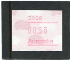 AUSTRALIA - 1987  53c  FRAMA ECHIDNA   POSTCODE  3000 (MELBOURNE)  MINT NH - Viñetas De Franqueo [ATM]