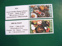 P0LYNESIE YVERT POSTE ORDINAIRE N° 278/279 TIMBRES NEUFS ** LUXE - MNH - SERIE COMPLETE - COTE 3,70 EUROS - Unused Stamps