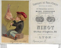 CHROMOS. Fabrique De Pain D'Epices "Ninot"  (Lyon)  Dessinateur Sur Viande...S3413 - Autres & Non Classés