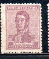 ARGENTINA 1920 JOSE DE SAN MARTIN 1/2c MH - Nuevos